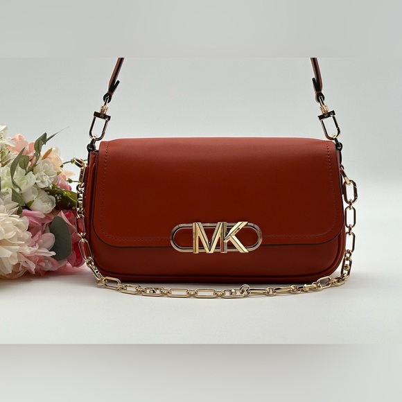 Michael Kors Medium Leather Shoulder Bag - Picture 3 of 12